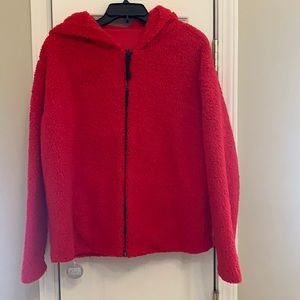 Victoria’s Secret Pink reversible fleece zip jacket   NEW WITH TAGS